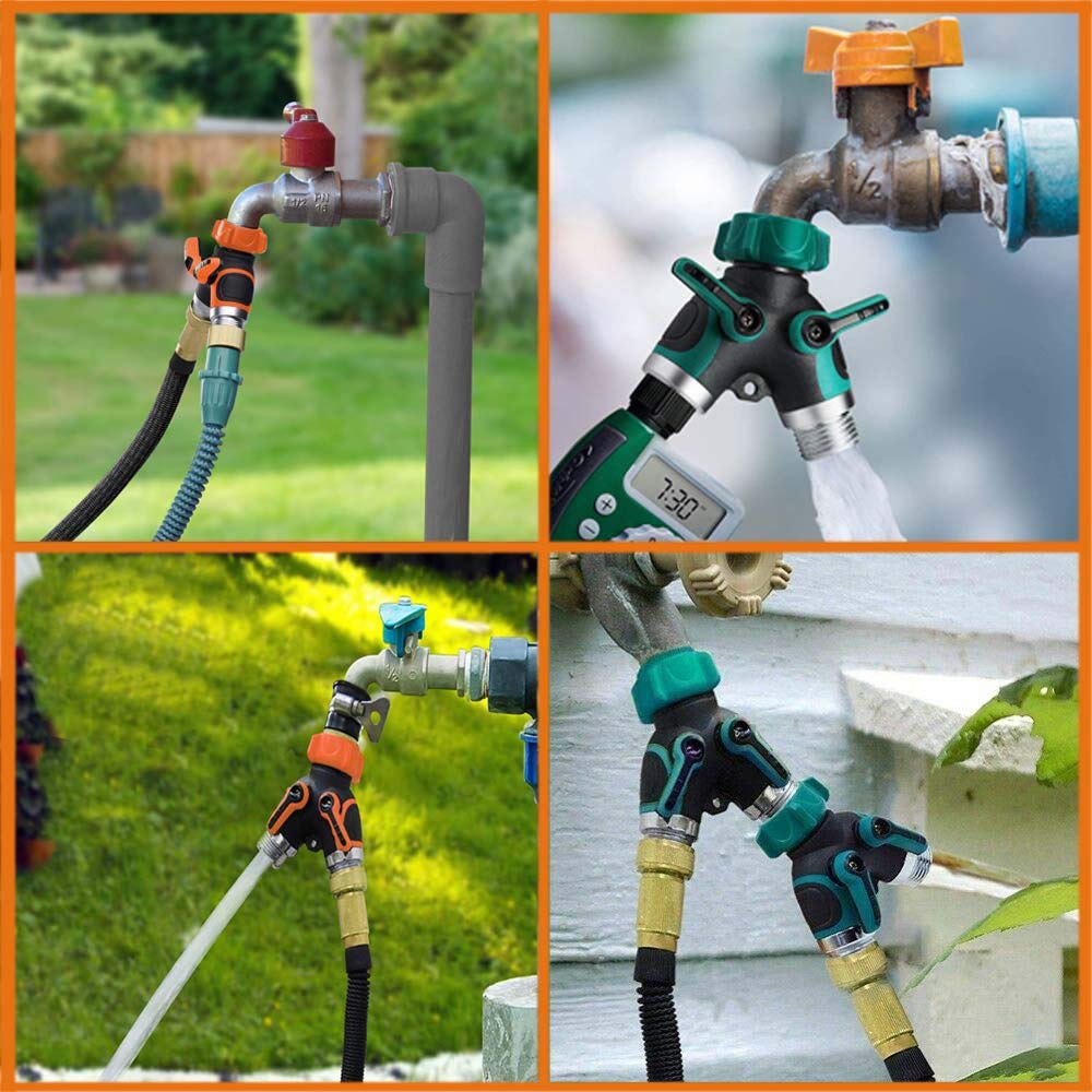 2-Way Y Hose Splitter, 3/4