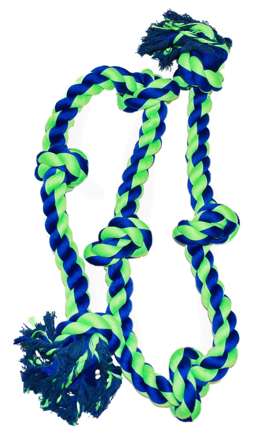 7 Knot Bone Chew Toy for Dogs - Durable Natural Dog Bone for Aggressive Chewers - Perfect for Teething Puppies & Dental Health - Great for Indoor & Outdoor Play