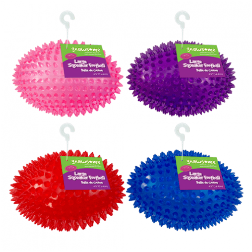 Gnawsome Squeaker Dog Toy - Durable Chewable Football for Small & Medium Dogs - Interactive Play & Training - Perfect for Fetch, Tug-of-War & Outdoor Activities