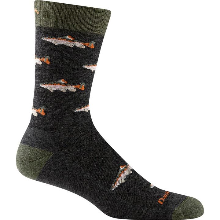 Darn Tough Spey Fly Crew Lightweight Lifestyle Socks for Men - Comfortable Hiking, Walking & Everyday Wear Socks