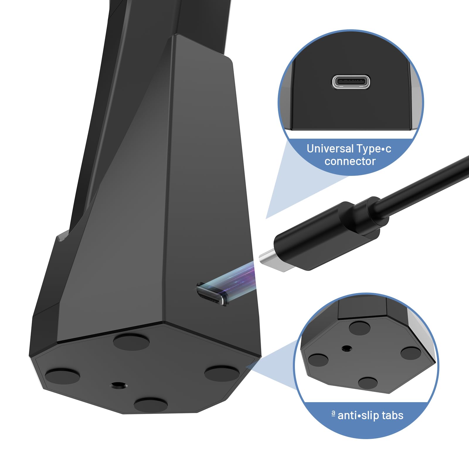 Manscaped 4.0 Charging Dock Replacement with USB-C Cable & AC Adapter - Wireless Charging Stand Base for Electric Groin Hair Trimmer - Perfect for Travel, Gym & Home Grooming