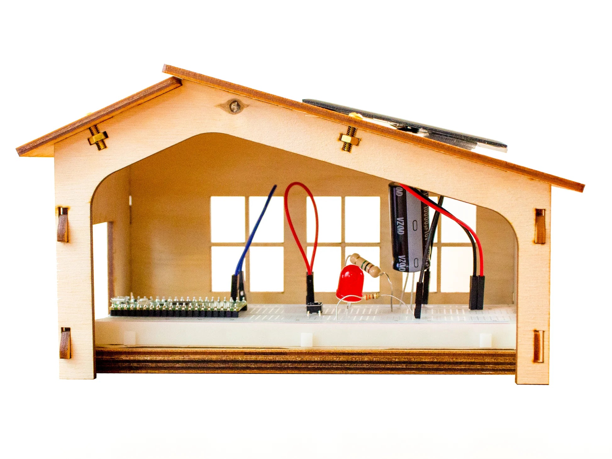 Piper Make Solar House Kit - DIY Solar Powered House Model for Kids & Teens - STEM Learning Toy for Science Projects & Renewable Energy Education - Perfect for Home, Classroom & Science Fairs