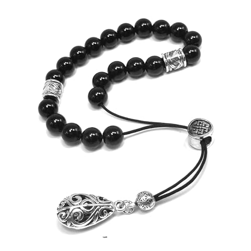M3-Black Onyx Stone -8mm-21 Beads