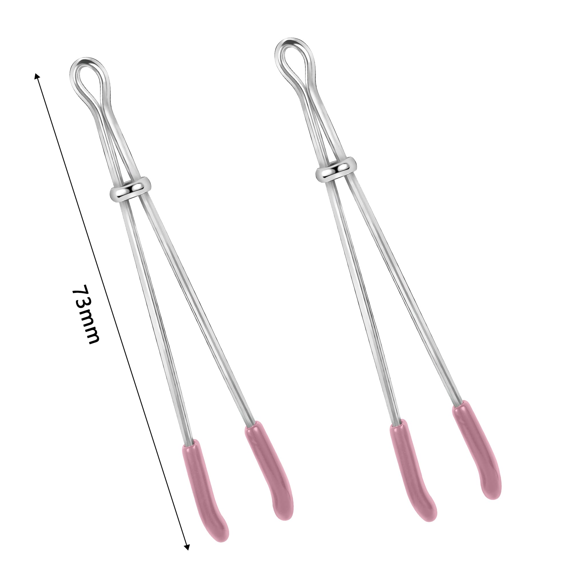 Stainless Steel Adjustable Non-Piercing Body Clamp for Women - Faux Body Jewelry Ring Clip - Perfect for Belly Button, Nose, Ear & Costume Accessories
