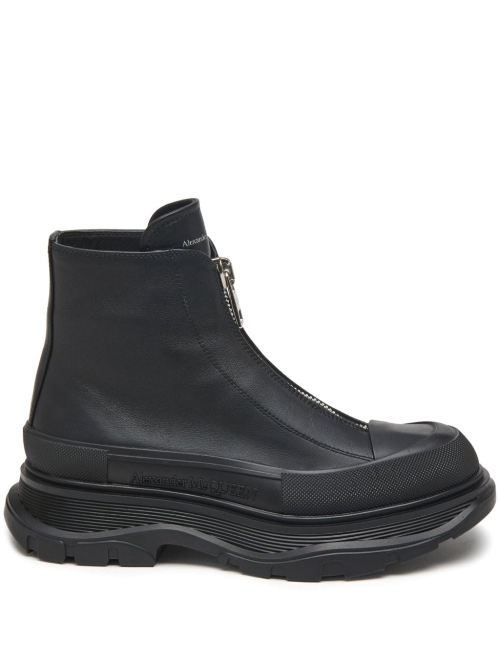 Alexander McQueen Black Leather Boots for Women - Stylish & Comfortable Ankle Booties for Casual Outfits & Evening Wear