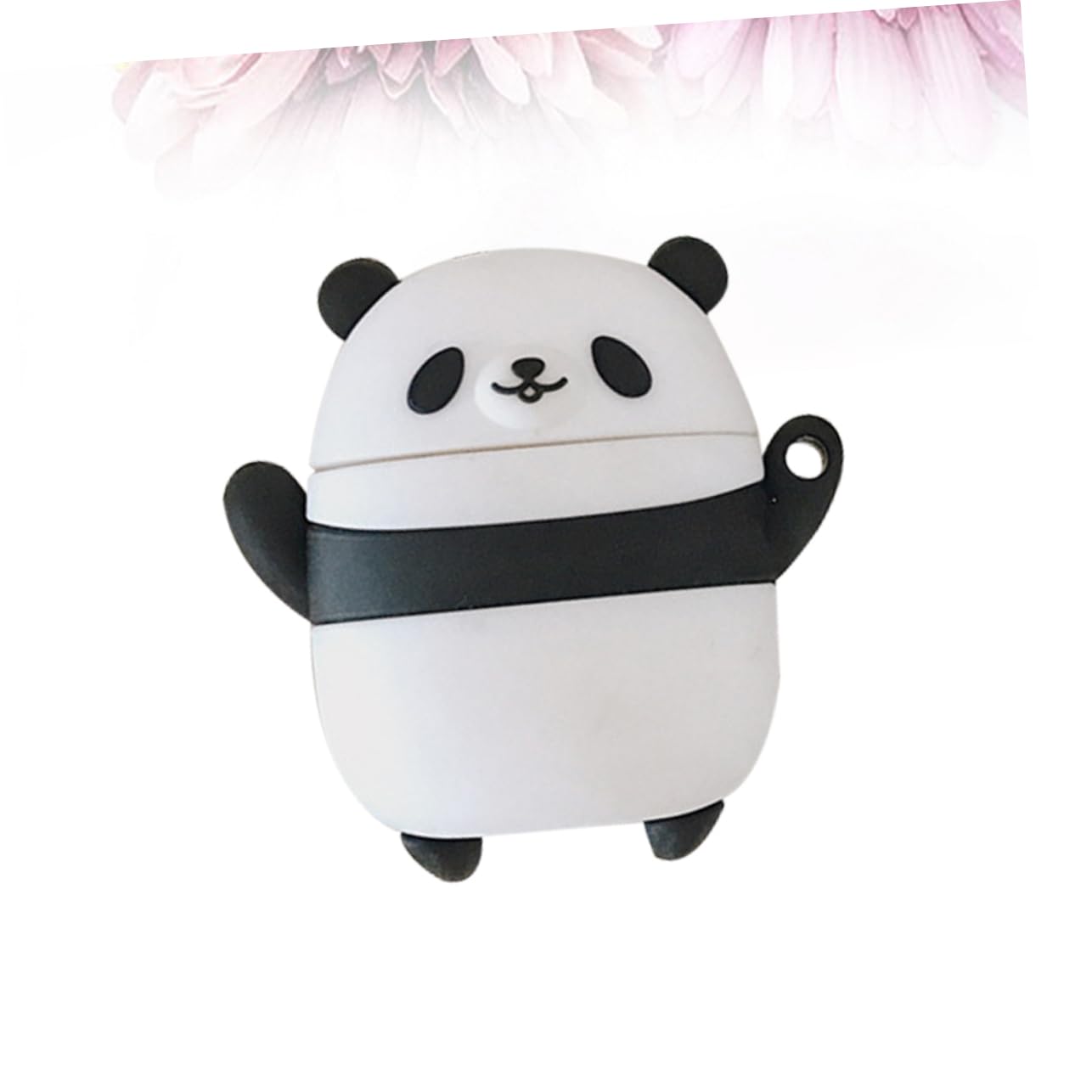 HOMSFOU 2 Pack Panda-Shaped Silicone Earphone Protective Case - Durable Headset Storage Pouch for AirPods, Earbuds | Perfect for Travel, Gym & Daily Use