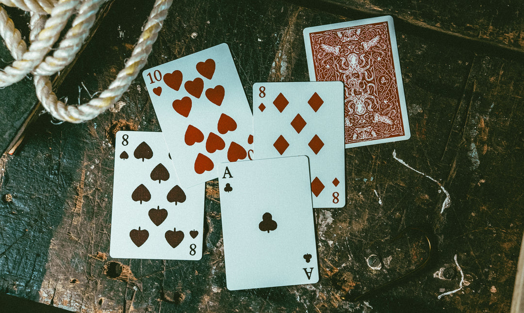 Premium Seafarers Themed Playing Cards - Red Deck for Poker, Blackjack & Family Game Nights | Nautical Gift for Sailors & Card Game Lovers