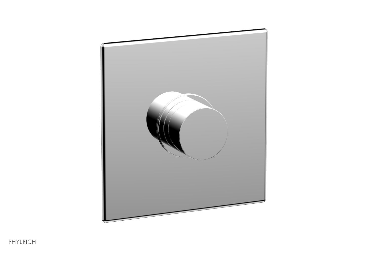 BASIC II 3/4 Thermostatic Square Shower Trim with Smooth Handle - Chrome Finish for Modern Bathrooms | Perfect for Home & Hotel Bathroom Renovations