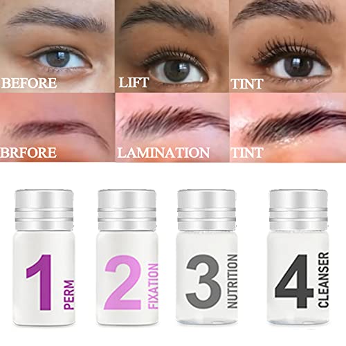 FairyLove Lash Lift and Tint Kit - 2 in 1 Eyelash Perm & Black Tint Dye for Semi-Permanent Curling | Professional Salon & Home Use | Perfect for Weddings, Parties & Special Occasions