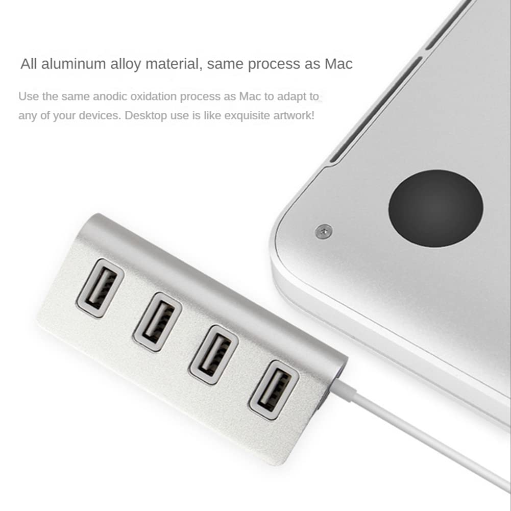 FIGGRITID 7-Port High Speed USB 3.0 Hub with Power Adapter - USB Splitter for Laptop, Desktop PC - Expand Connectivity for Multiple Devices (Keyboard, Mouse, Printer, External Drive) - Ideal for Home Office, Gaming & Workstation Setup