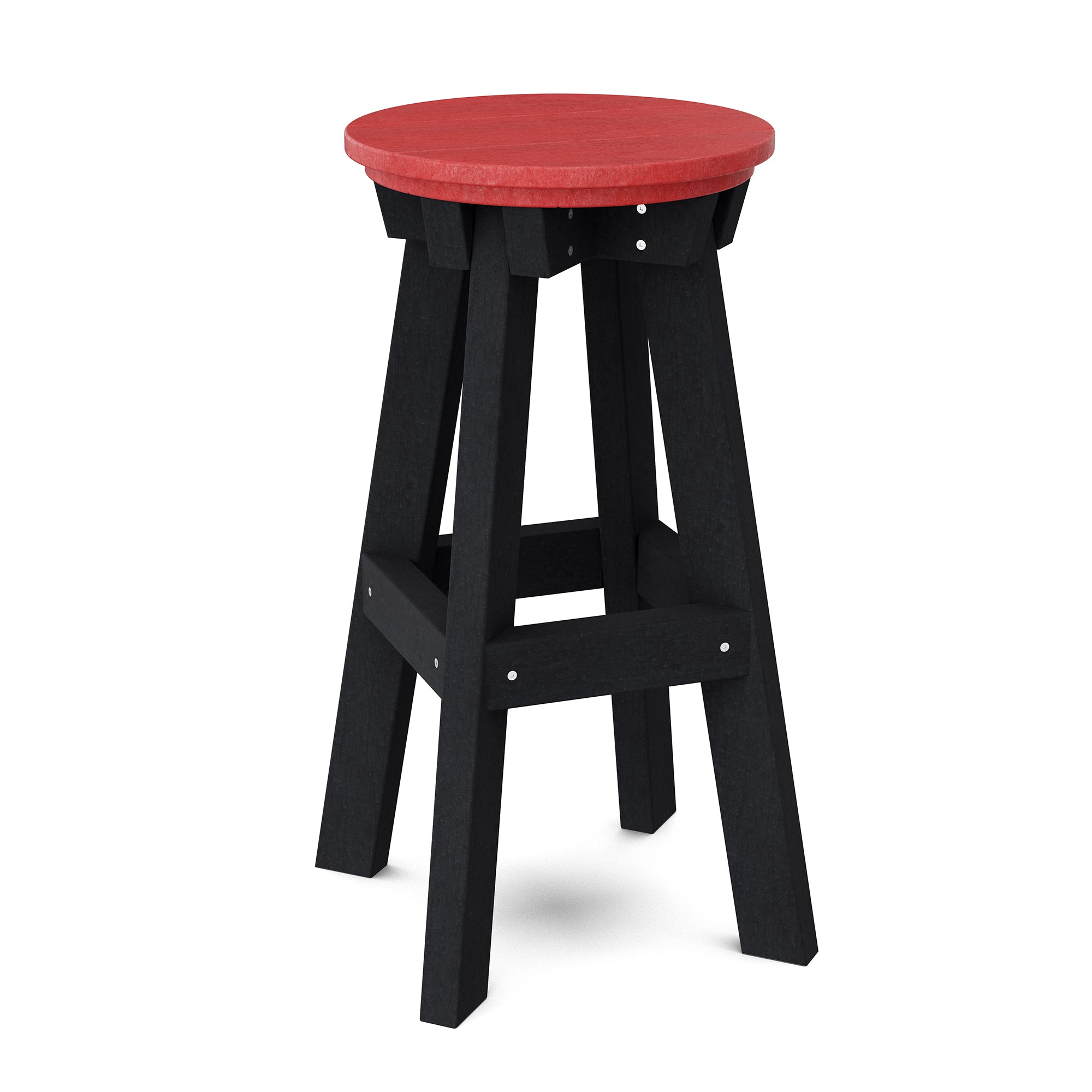 Vintage Heritage Bar Stool - Solid Wood Counter Height Stool with Backrest - Perfect for Kitchen Island, Home Bar & Breakfast Nook