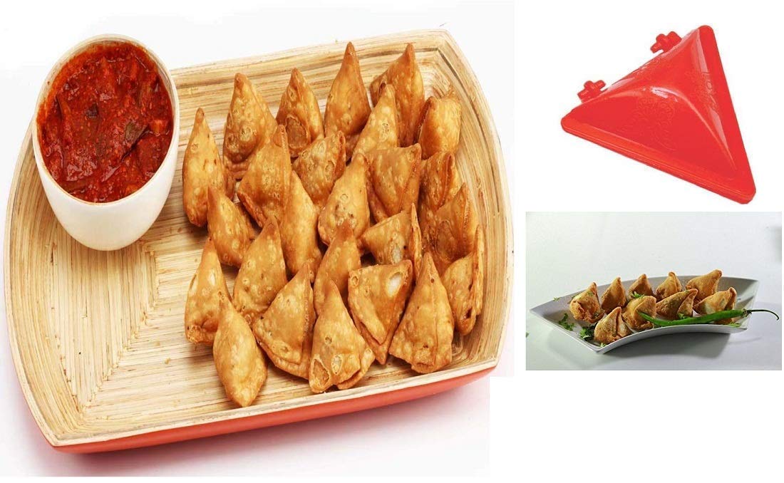 Dough Press Dumpling Samosa Modak Gujiya Pie Mould Maker Set of 3 - Perfect for Homemade Pastries, Asian Snacks & Festive Cooking
