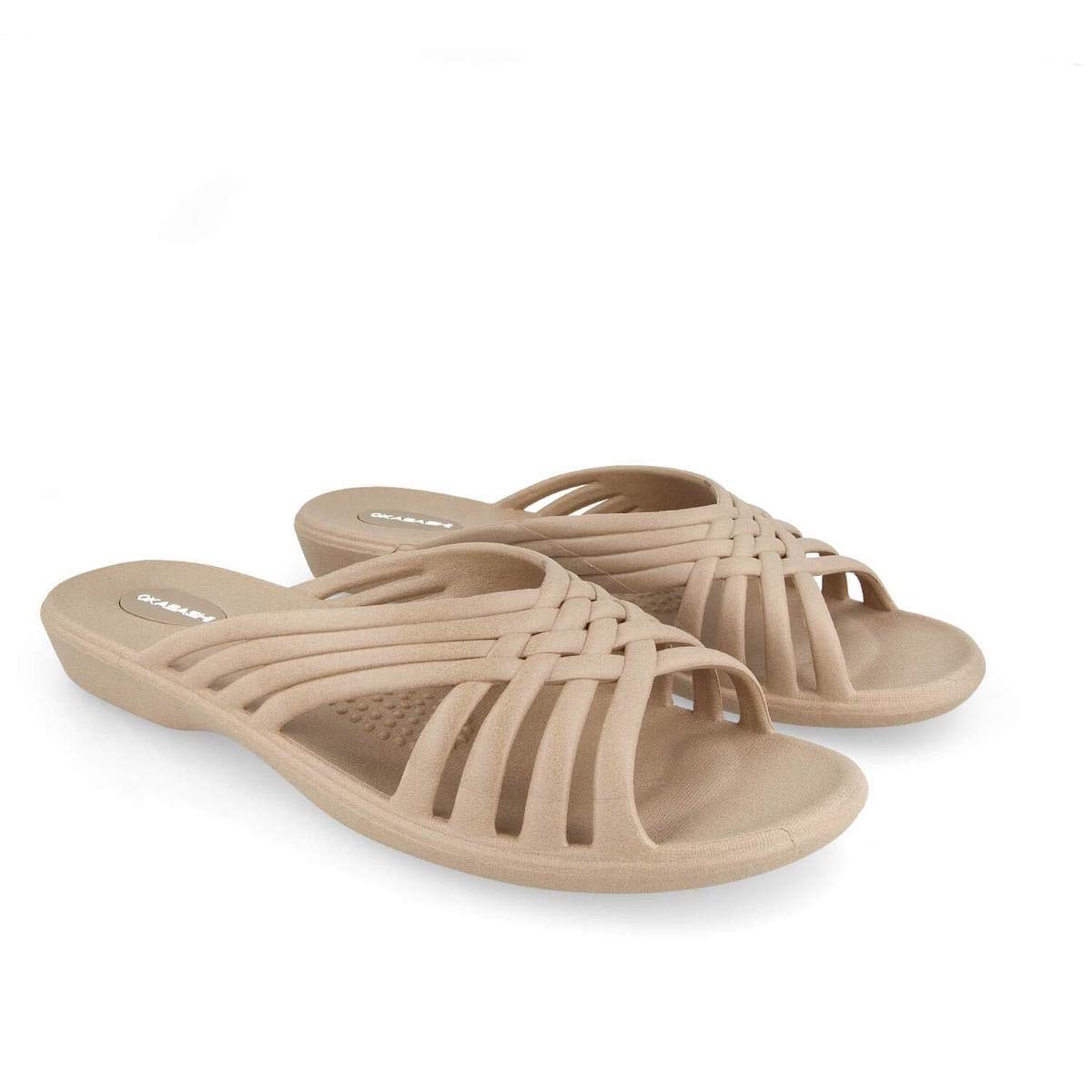 OKABASHI Women's Comfortable Slide Sandals - Lightweight & Supportive for Indoor, Outdoor & Beach Use