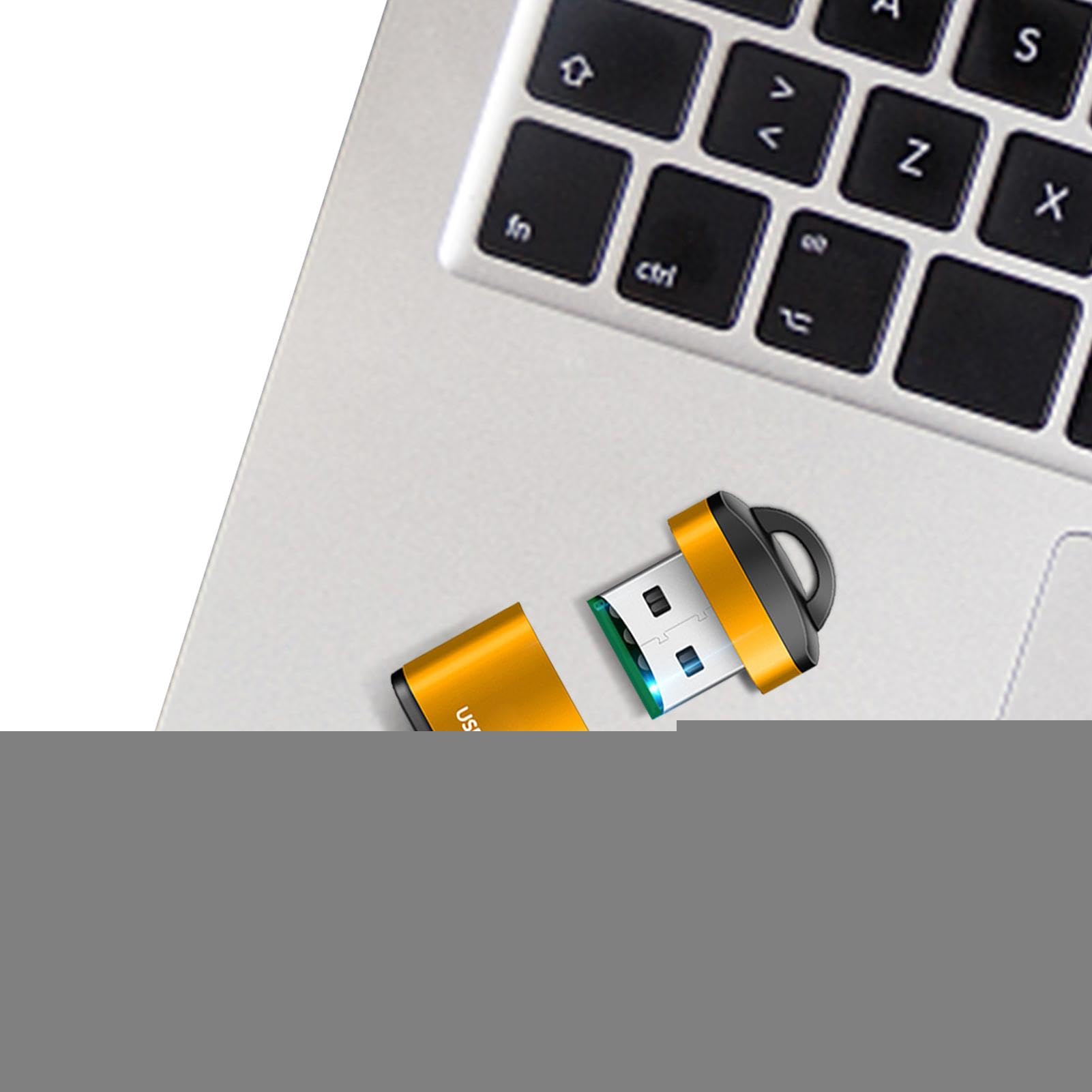 USB 2.0 Micro SD Card Reader - Compact Adapter for Laptop & Car Use