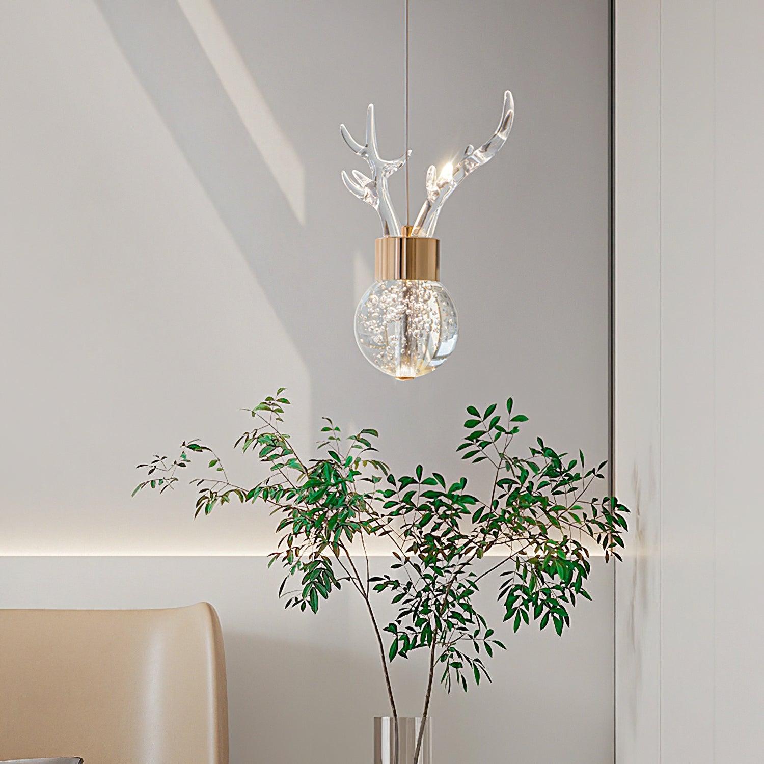 Little Deer Pendant Lamp - Modern Nursery Decor, Kids Room Lighting, Animal-Themed Ceiling Light for Bedroom & Playroom