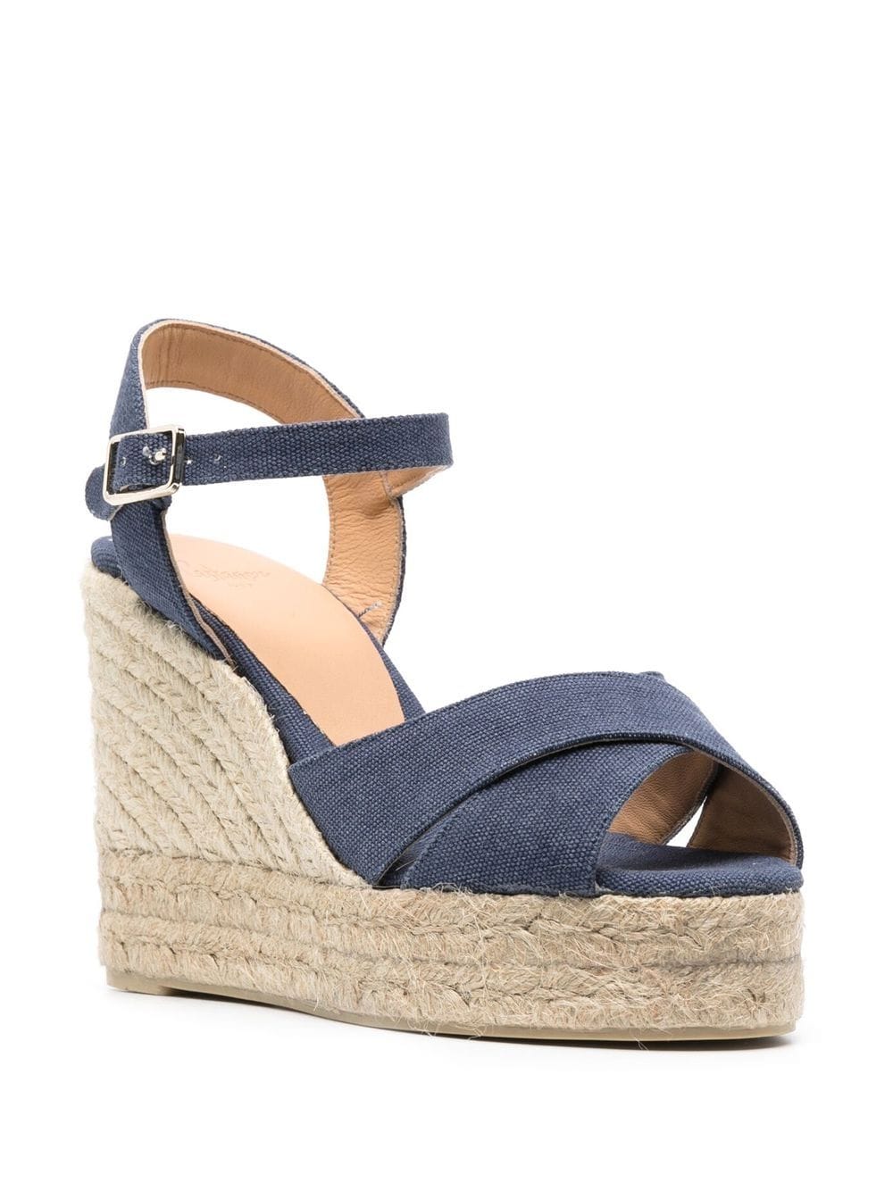 Castaner Blue Leather Espadrille Sandals - Comfortable & Stylish Summer Shoes for Women - Perfect for Beach, Vacation, and Casual Outings