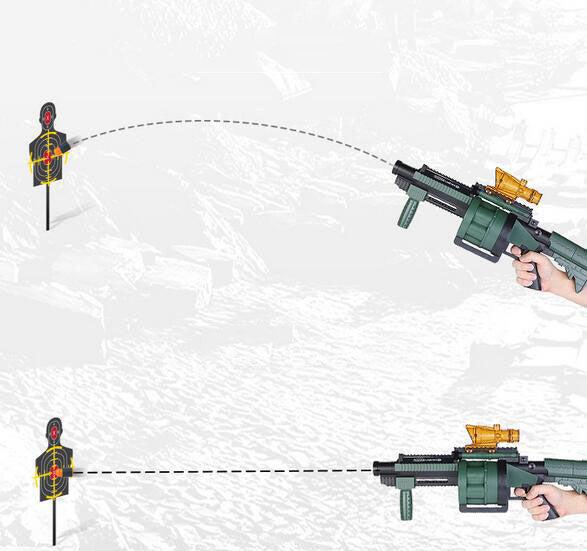 M32 Pump Action Foam Grenade Launcher Toy - Outdoor Nerf Battle Game for Kids & Adults - Perfect for Backyard Wars, Team Play, and Birthday Parties