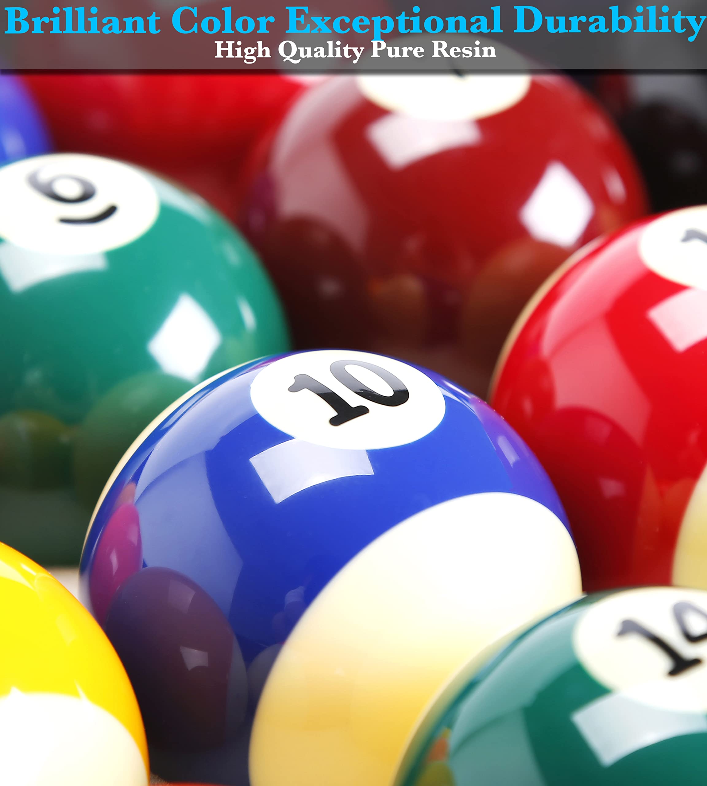 Premium Billiard Balls Set - 16 Pool Balls for Professional & Home Game Tables - Perfect for Bars, Game Rooms & Family Entertainment