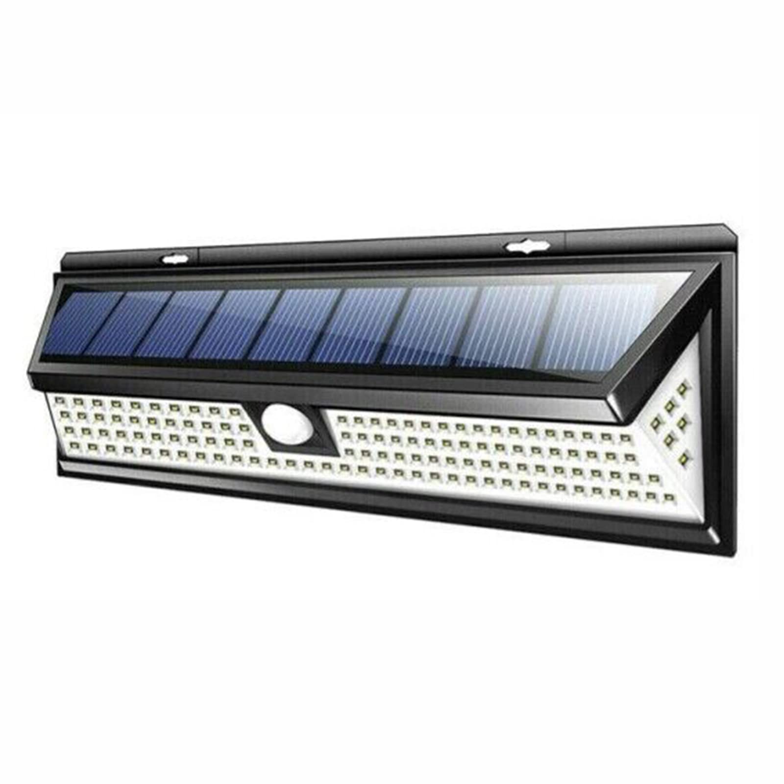 118 LED Solar Powered Outdoor Wall Lights with PIR Motion Sensor - Waterproof Garden Yard Lighting for Pathways, Patio, Deck, and Driveway Security