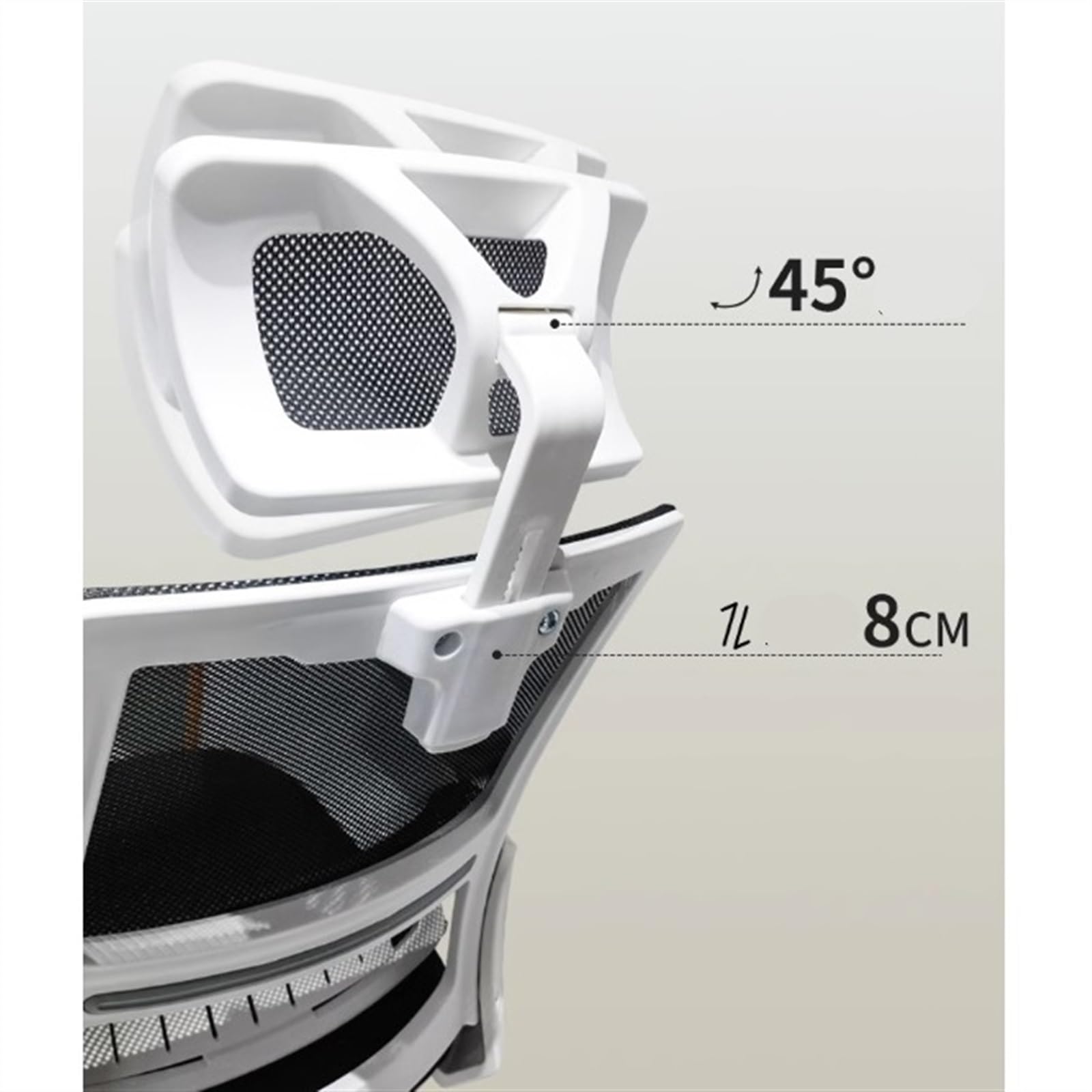 Ergonomic Office Chair with Lumbar Support & Headrest - Home & Office Use
