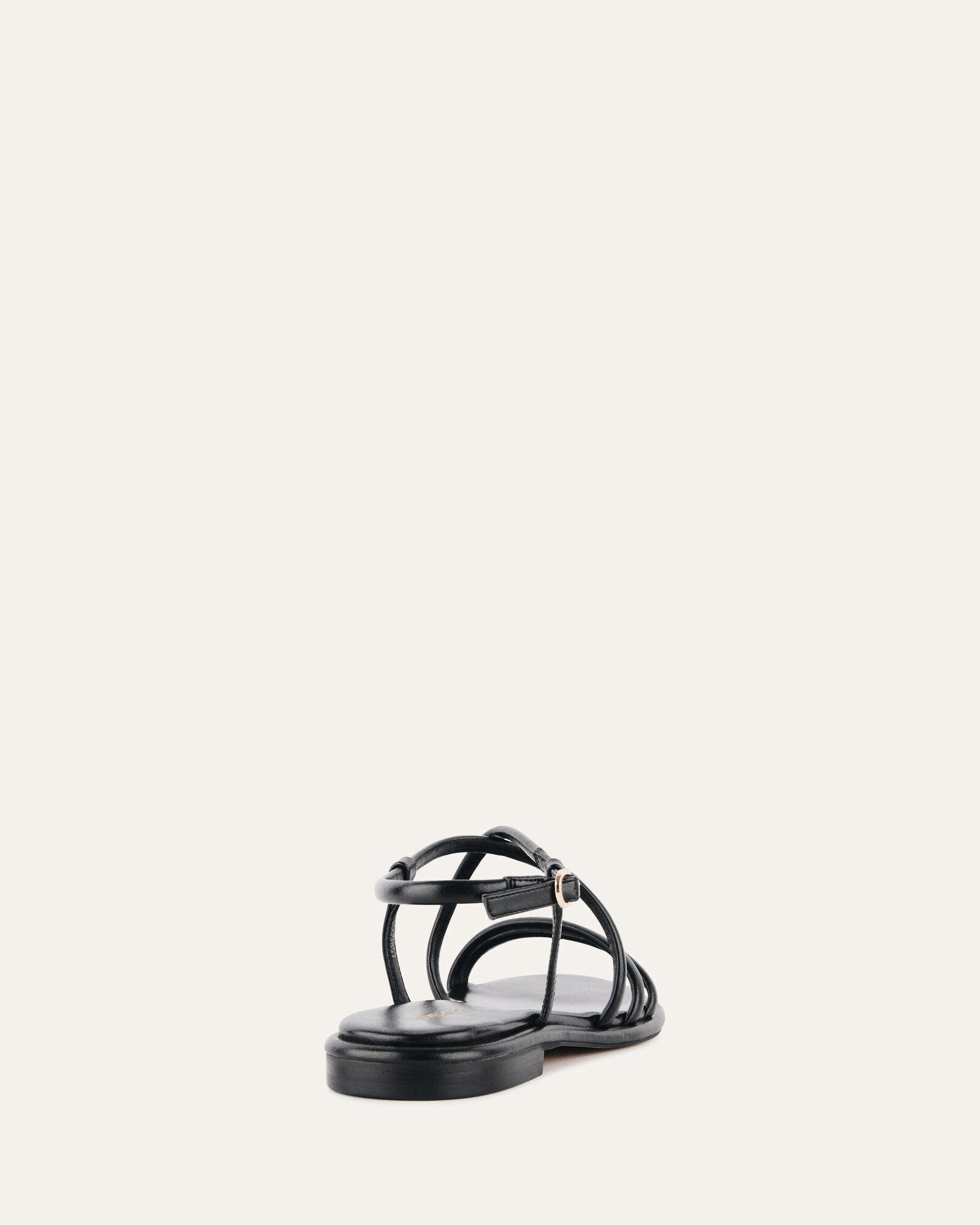 Catalina Flat Sandals for Women - Black Genuine Leather Comfortable Slip-On Sandals - Perfect for Beach, Vacation & Summer Outfits