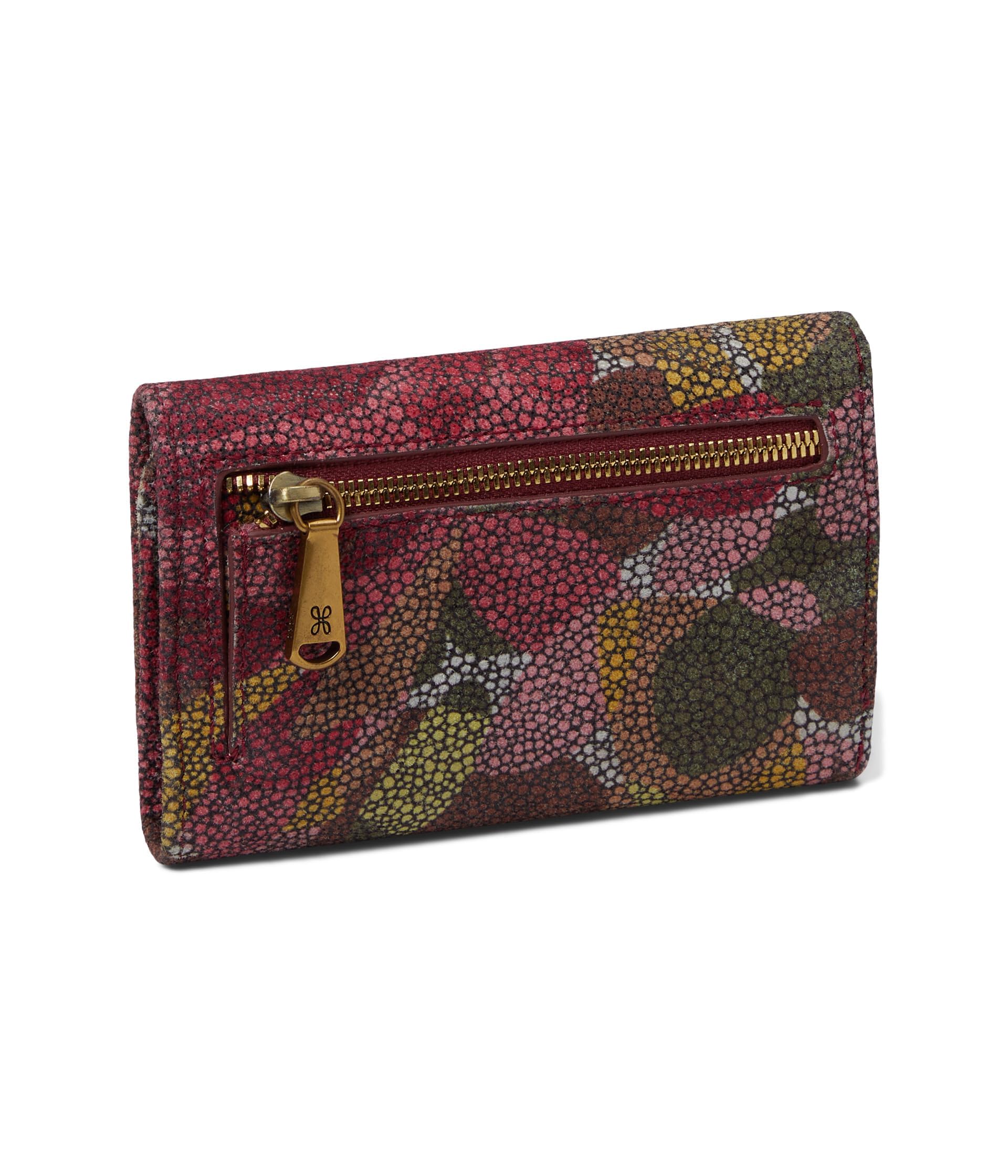 HOBO Jill Trifold Leather Wallet for Women - RFID Blocking Snap Closure Wallet - Perfect for Everyday Use, Travel & Gift Giving
