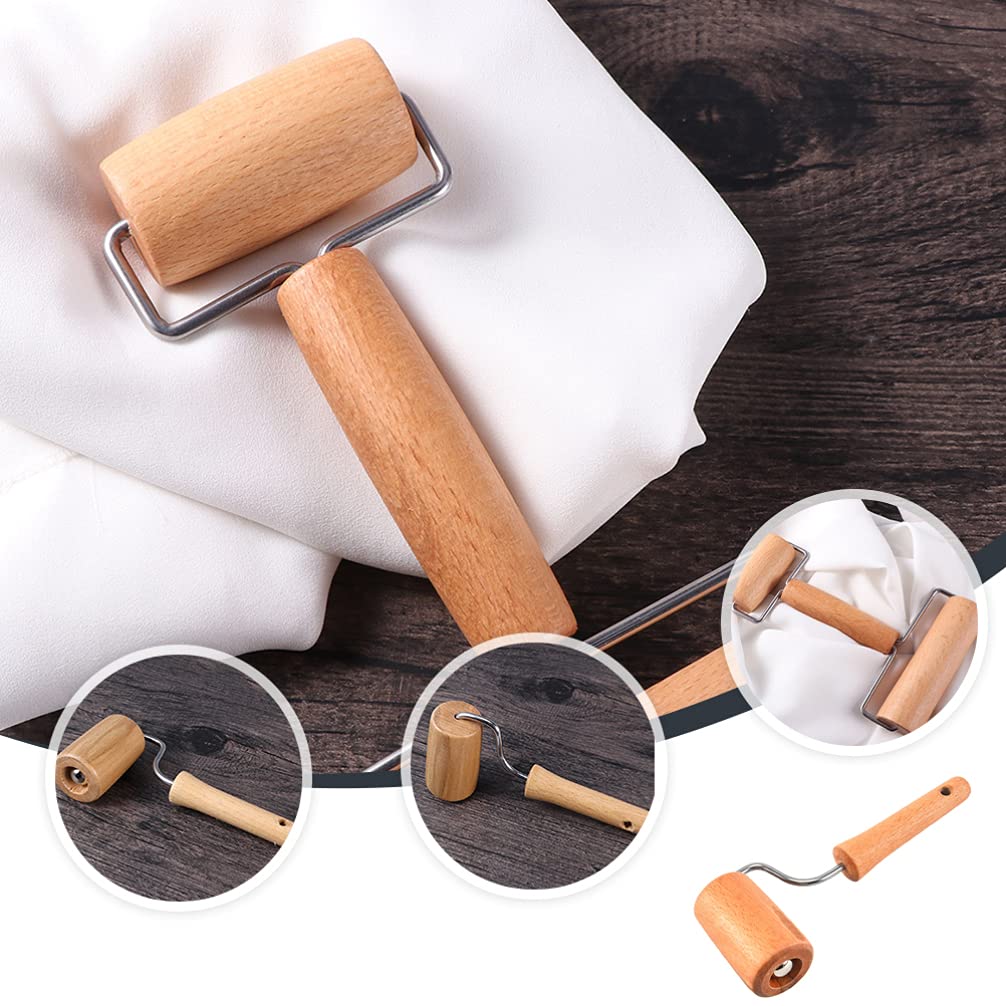 Cabilock 2-Piece Non-Stick Rolling Pin Set - Premium Wooden Dough Roller for Baking, Pastry & Pizza Making - Essential Kitchen Tool for Cookies, Pies & Homemade Pasta