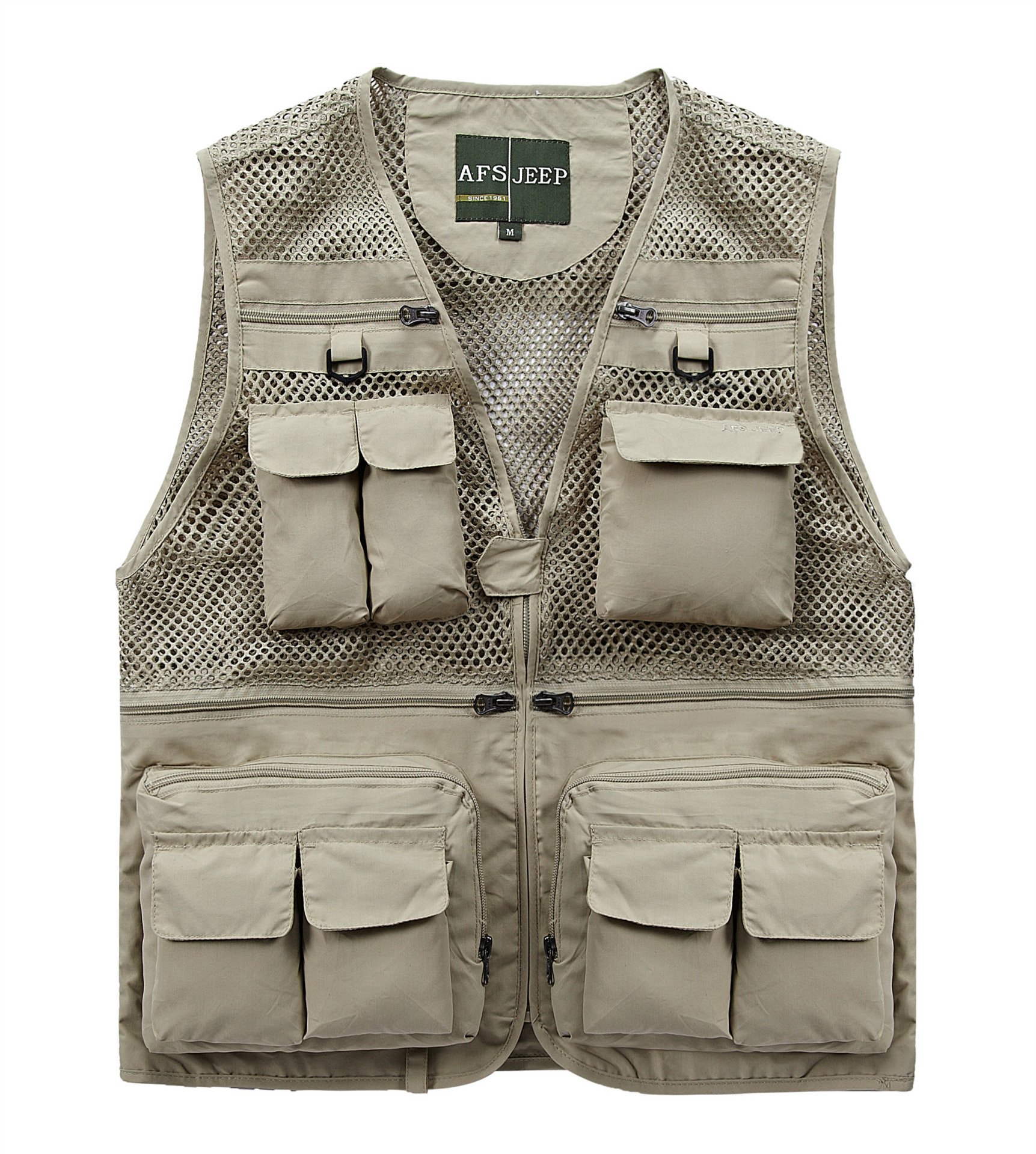 ICEGREY Mesh Fishing Vest with 16 Pockets - Lightweight Breathable Outdoor Photography Work Hunting Jacket for Men - Perfect for Fishing, Hiking, Camping & Outdoor Adventures