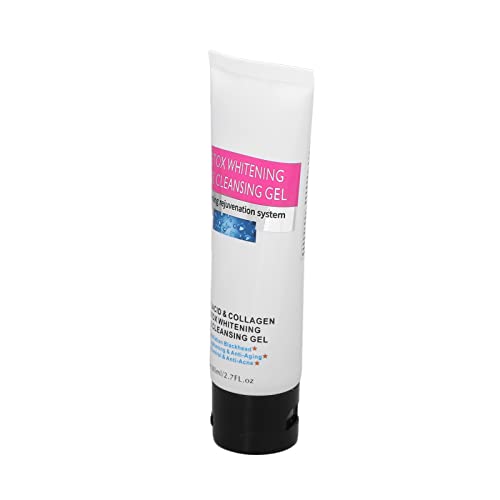 Exfoliating Facial Cleansing Gel 80ml - Pore Minimizing & Detoxifying Gel for Daily Skin Care | Home & Travel Use for Smooth, Glowing Skin