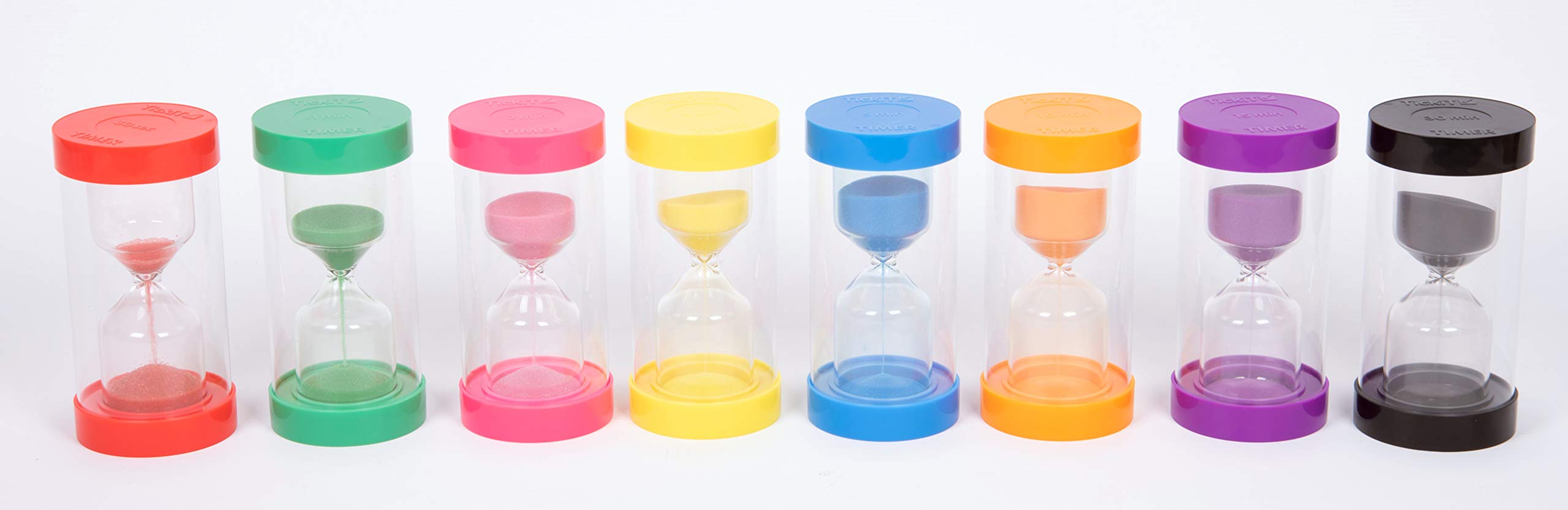 TickiT 92117 5-Minute Blue ColourBright Sand Timer - Visual Timer for Kids Classroom, Sensory Play & Time Management Activities