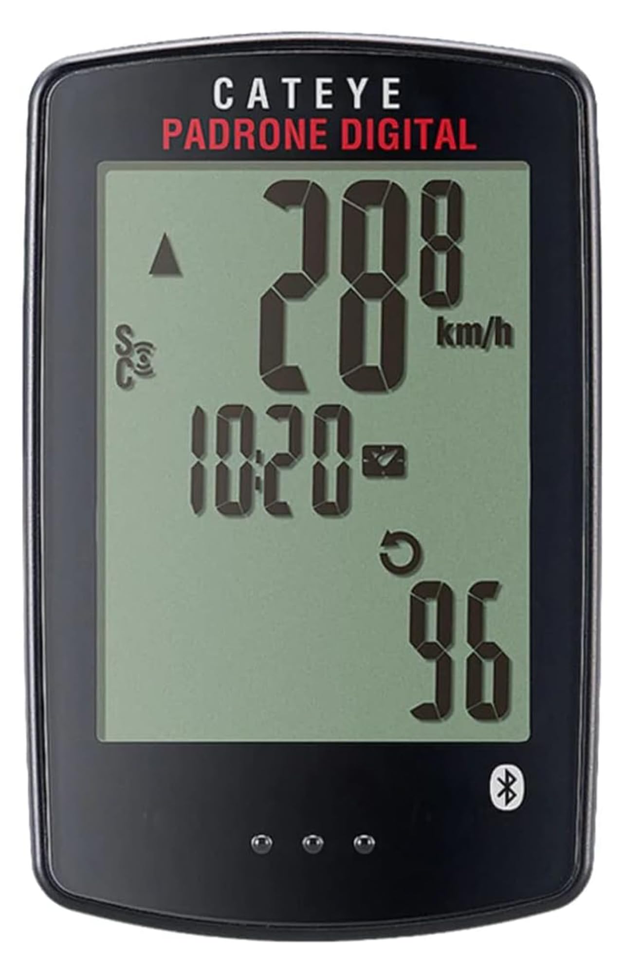 CatEye Padrone Digital Bike Computer - Wireless Cycling Speedometer with Optional HR & Cadence Sensor - Black One Size - Perfect for Road & Mountain Biking Training