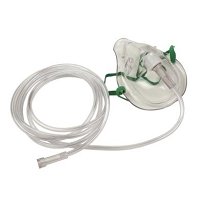 Adult Oxygen Mask - Latex-Free, No Tubing Included - Pack of 50 - Ideal for Medical Use, Emergency Preparedness & Aviation Safety