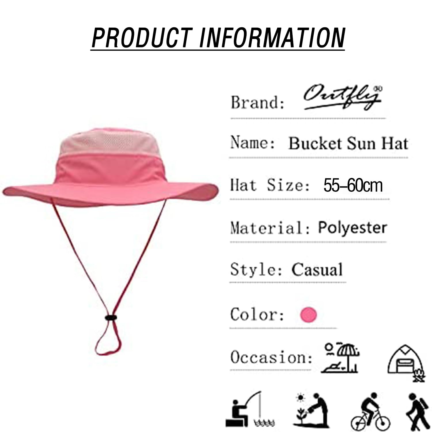 UPF 50+ Wide Brim Sun Hat for Women & Men - UV Protection Summer Bucket Hat for Fishing, Hiking, Beach, Gardening & Outdoor Activities