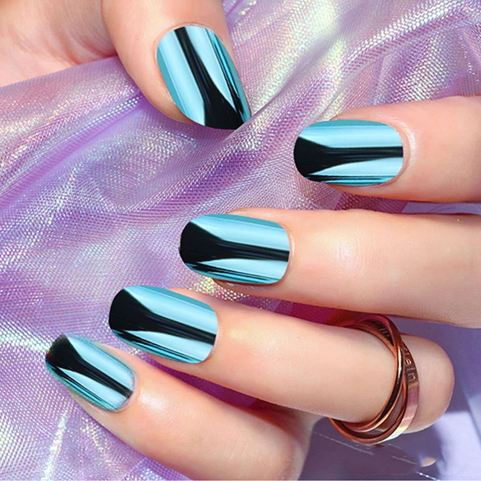 Layfuz 12 Sizes Acrylic Fake Nails Set - Full Cover Natural False Nails Tips for Nail Salon & DIY Manicure | Perfect for Nail Art, Home Use, and Professional Nail Extensions