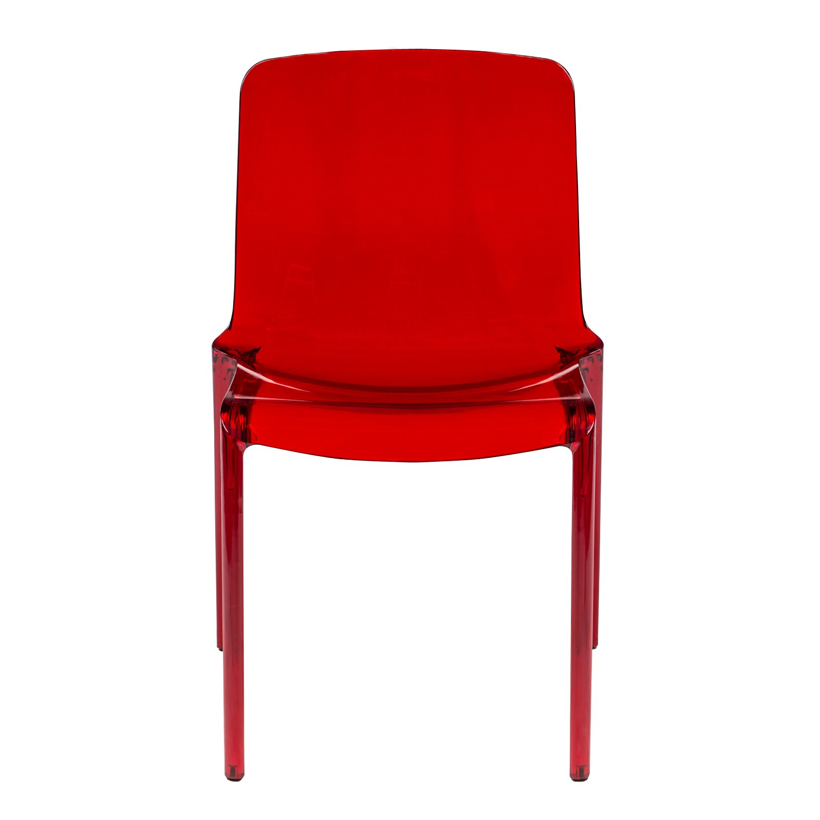 LeisureMod Murray Dining Chair - Modern Comfortable Upholstered Chair in Red for Kitchen, Dining Room & Office | Perfect for Home & Restaurant Use
