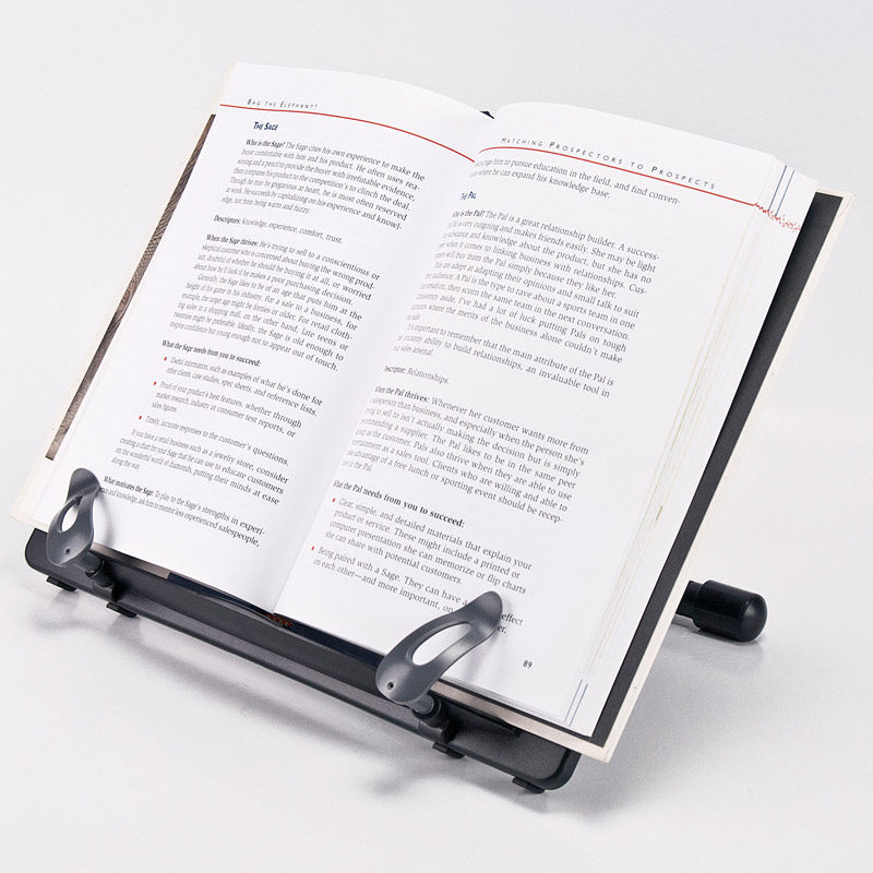 Adjustable Book and Copy Holder Stand - Ergonomic Reading & Writing Aid for Office, Study, and Kitchen Use