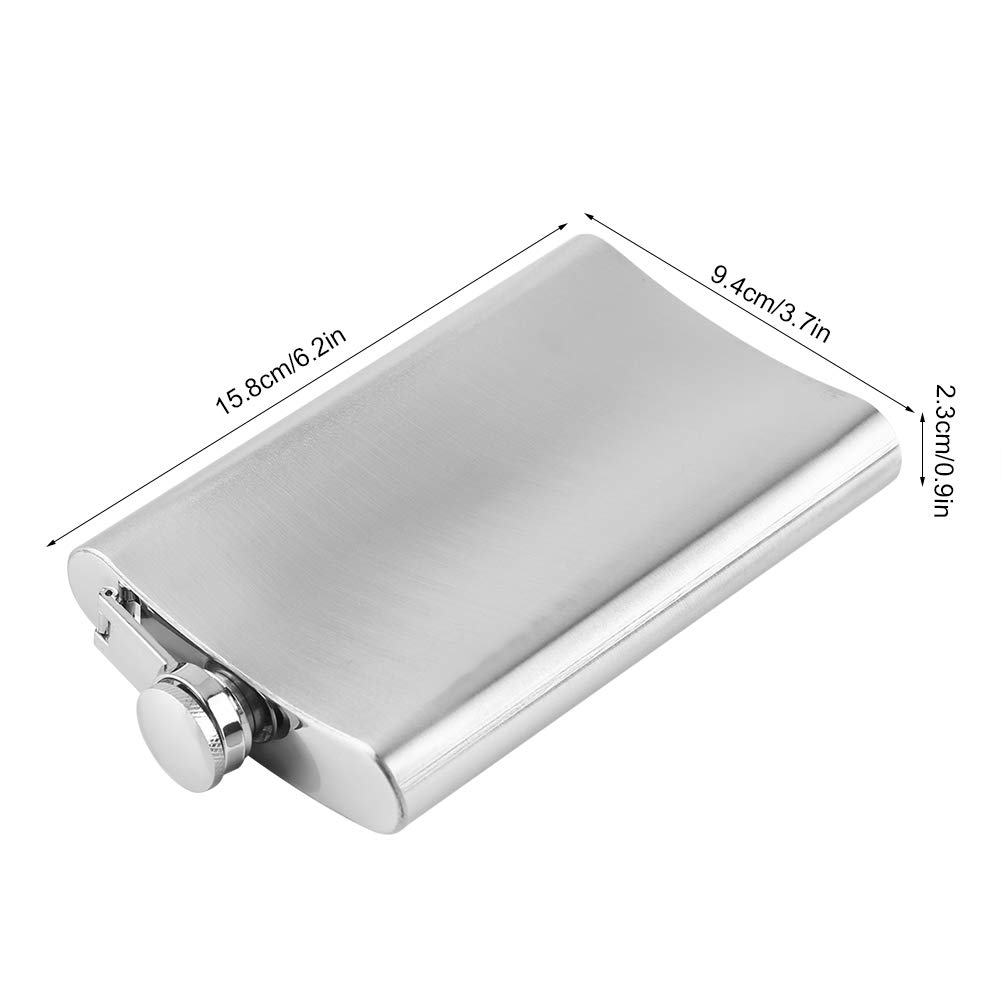 Stainless Steel Liquor Flask Funnel - 10 oz Pocket Whiskey Flask for Alcohol, Wine & Liquor - Perfect for Outdoor Adventures, Camping, Travel & Gifts