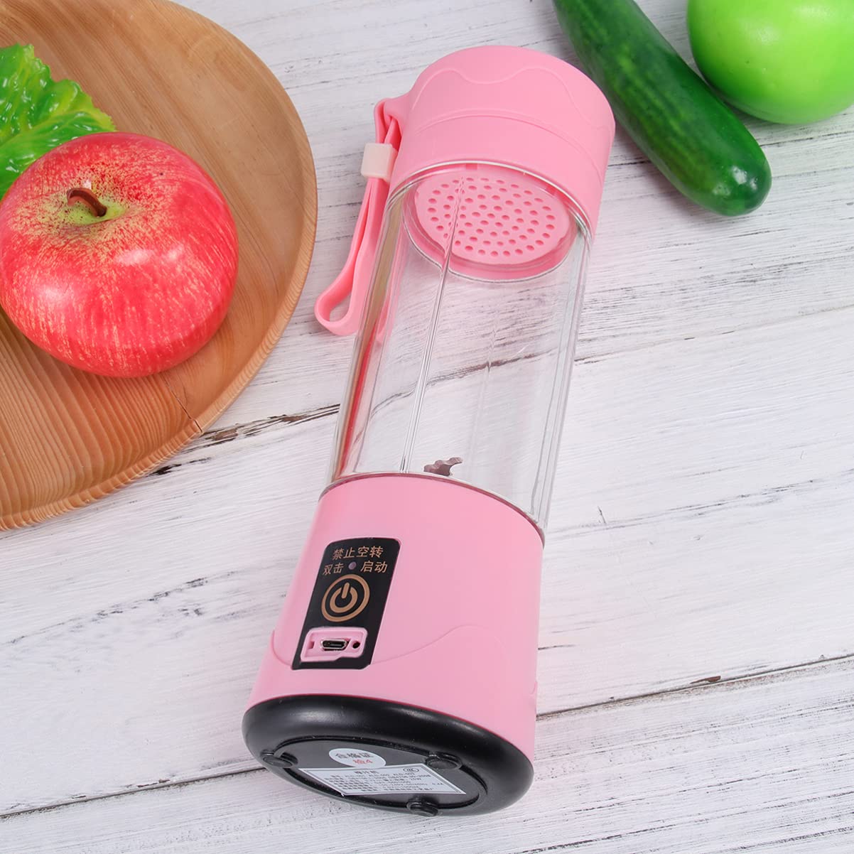 Portable USB Fruit Juicer Blender - Compact Handheld Mixer for Fresh Juice On The Go - Perfect for Travel, Office, and Home Use