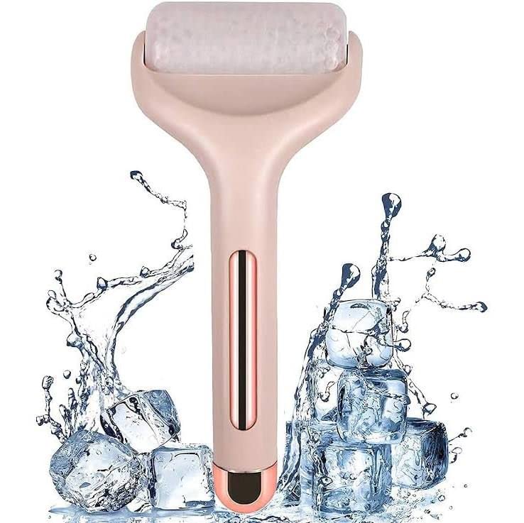 Ice Roller for Face - Cooling Facial Massager for Puffiness & Wrinkles - Perfect for Skincare Routine & Post-Workout Recovery