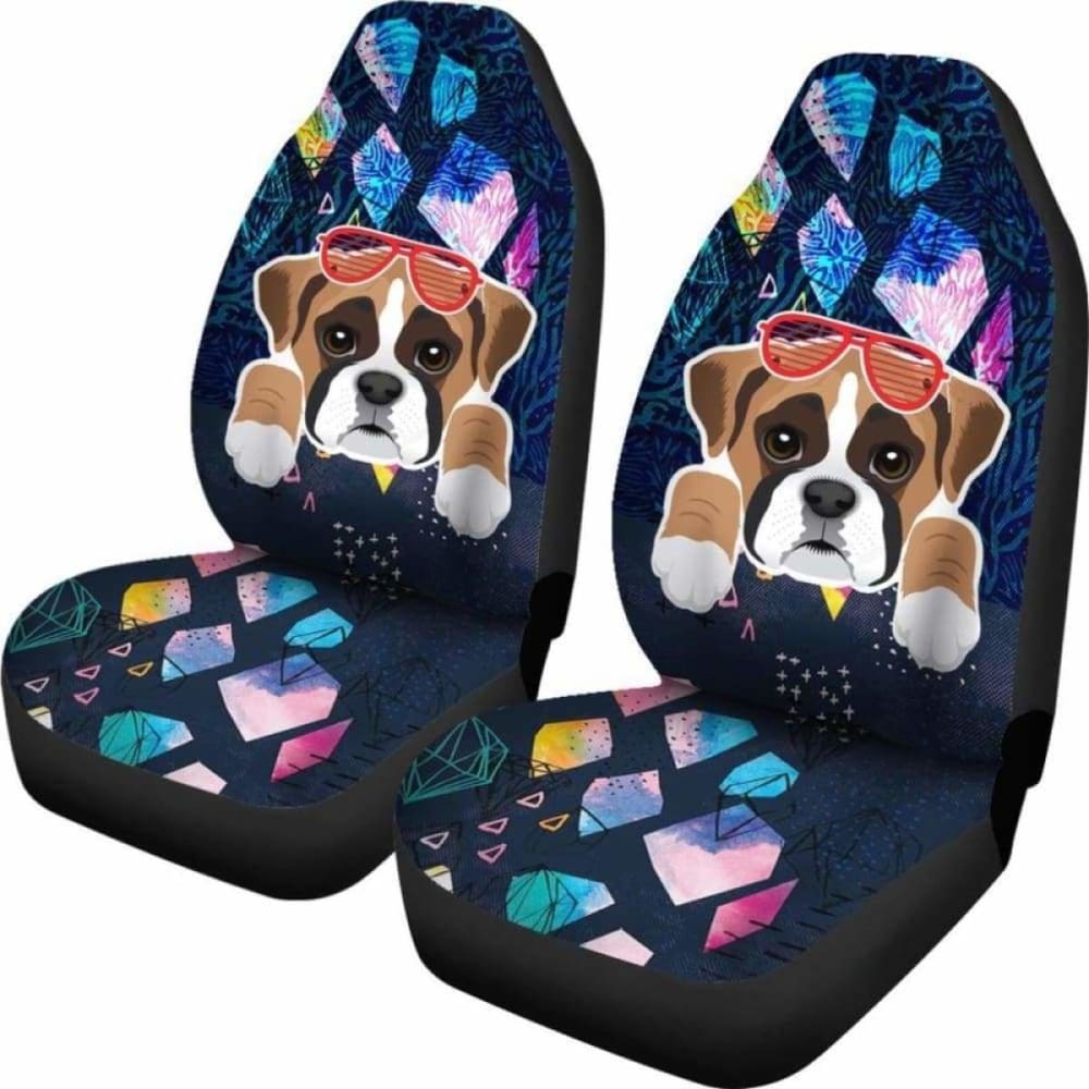 Premium Boxer Car Seat Covers - Universal Fit for Most Vehicles (Model 602 102918) - Waterproof & Pet-Friendly Protection for Cars, Trucks & SUVs