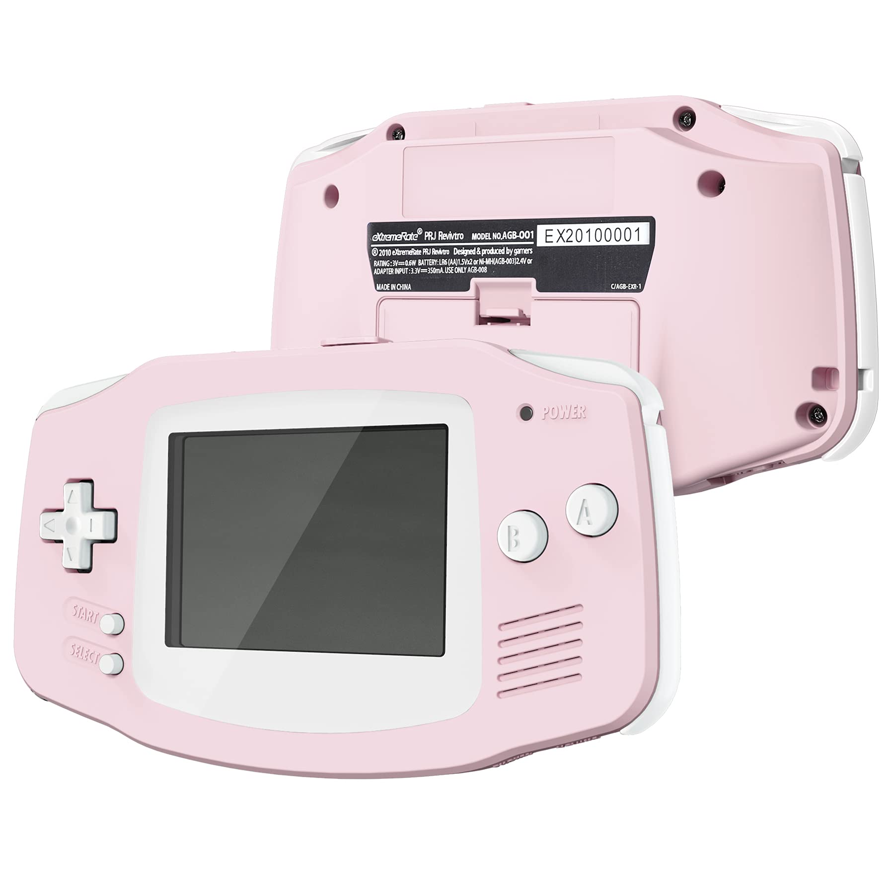 eXtremeRate Cherry Blossom Pink Replacement Shell Full Housing Cover with Buttons for Gameboy Advance GBA - Compatible with IPS & Standard LCD Screens - DIY Customization for Retro Gaming Enthusiasts (Console & IPS Screen Not Included) - Perfect for GBA Modding, Collectors and Vintage Gaming Restoration Projects