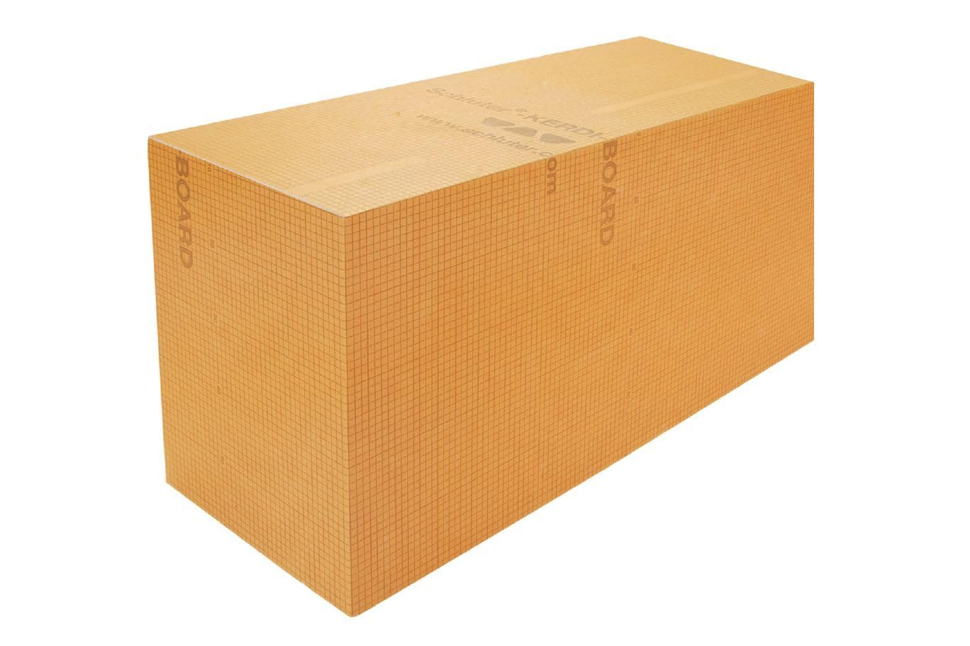 Schluter Kerdi Board 38-Inch Waterproof Shower Bench with Corners | Prefabricated Rectangular Shower Seat (11.5