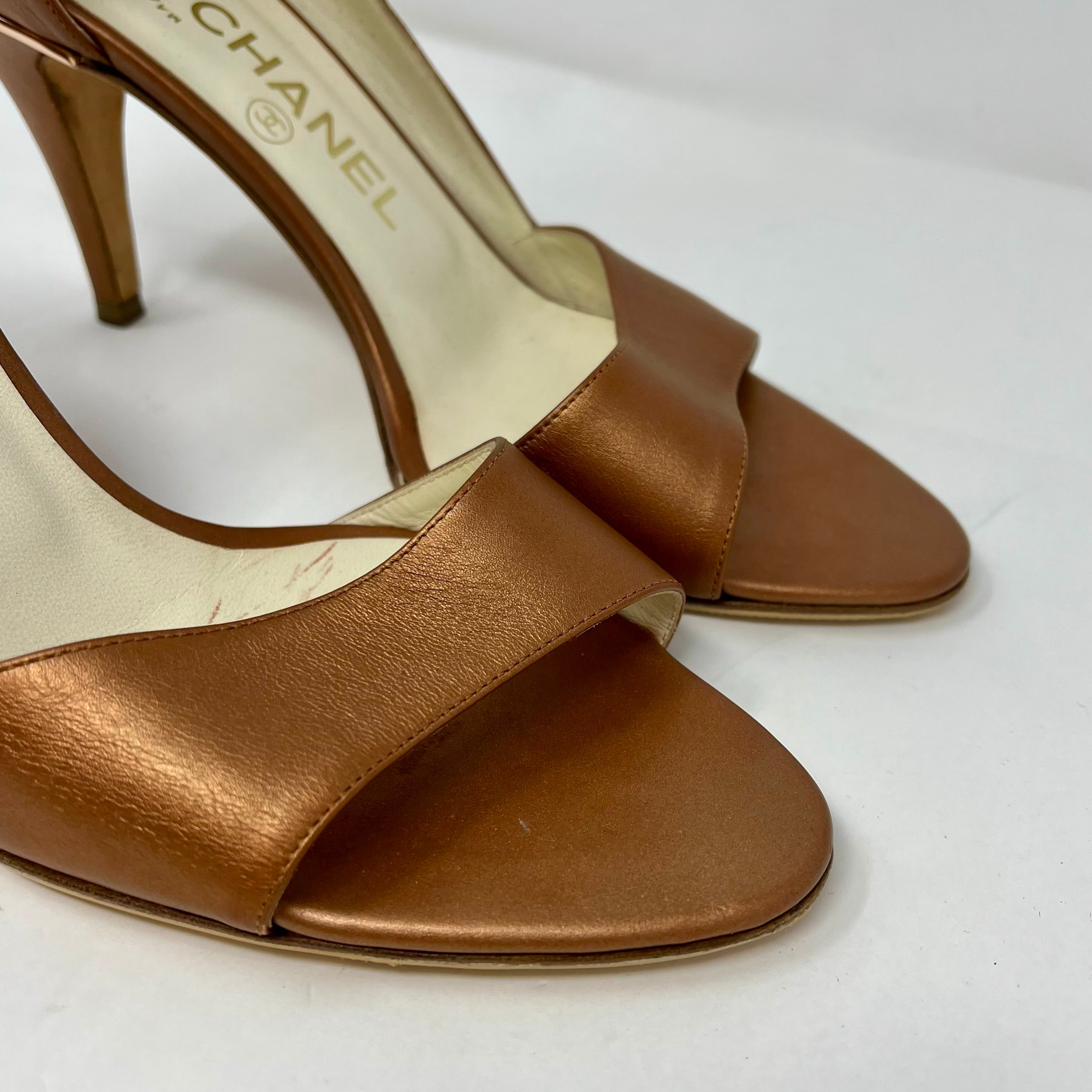 Chanel Classic Black Leather Pumps Size 4 - Women's Luxury High Heel Shoes for Office, Party & Special Occasions