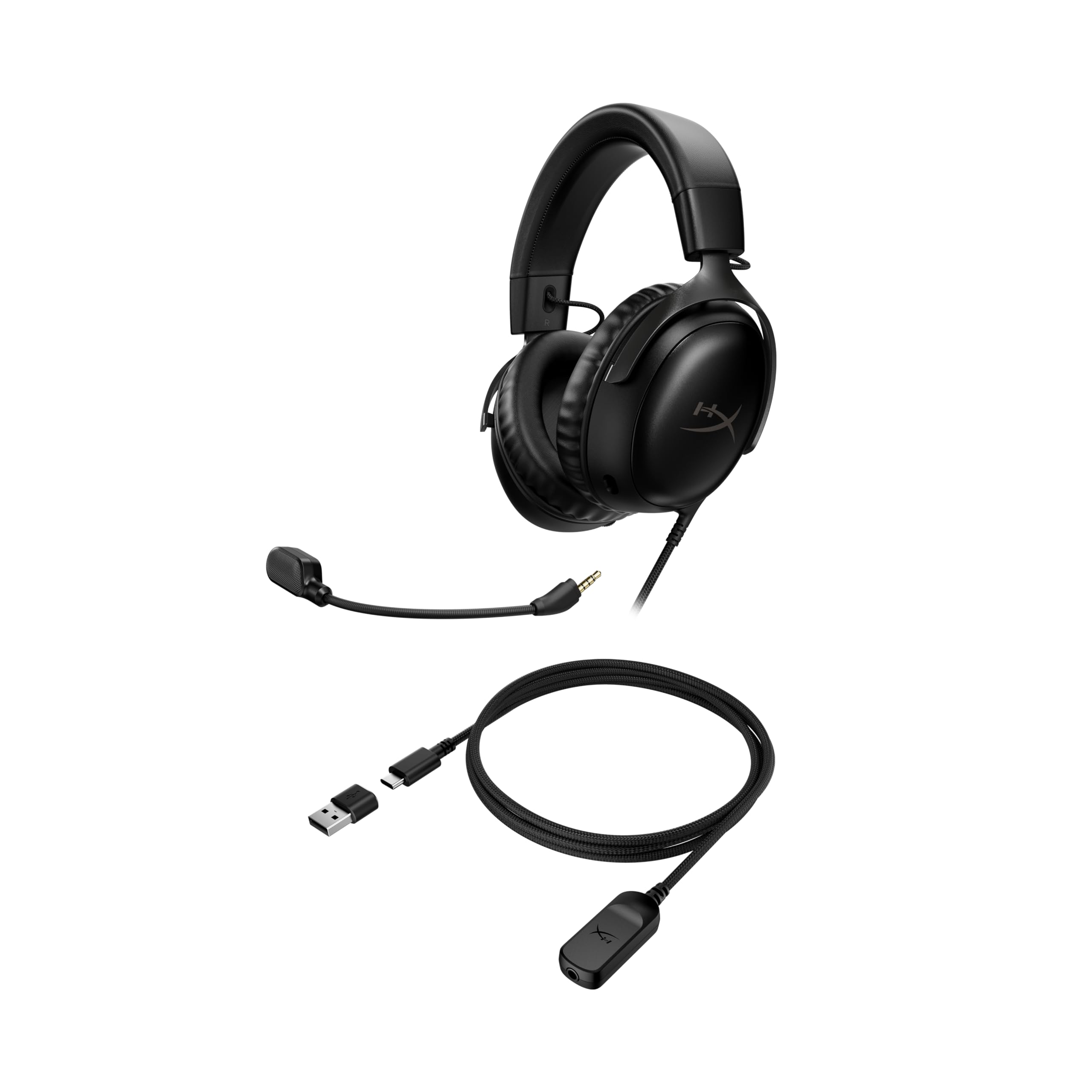 HyperX Cloud III Gaming Headset with QuadCast S RGB Microphone Bundle - Professional PC & Console Gaming Headphones with Noise Cancelling Mic for Streaming, Esports & Online Meetings