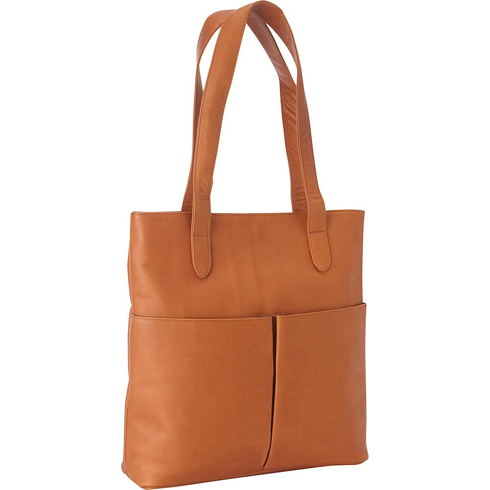Premium Full-Grain Colombian Vaquetta Leather Tote Bag for Women - 13.5