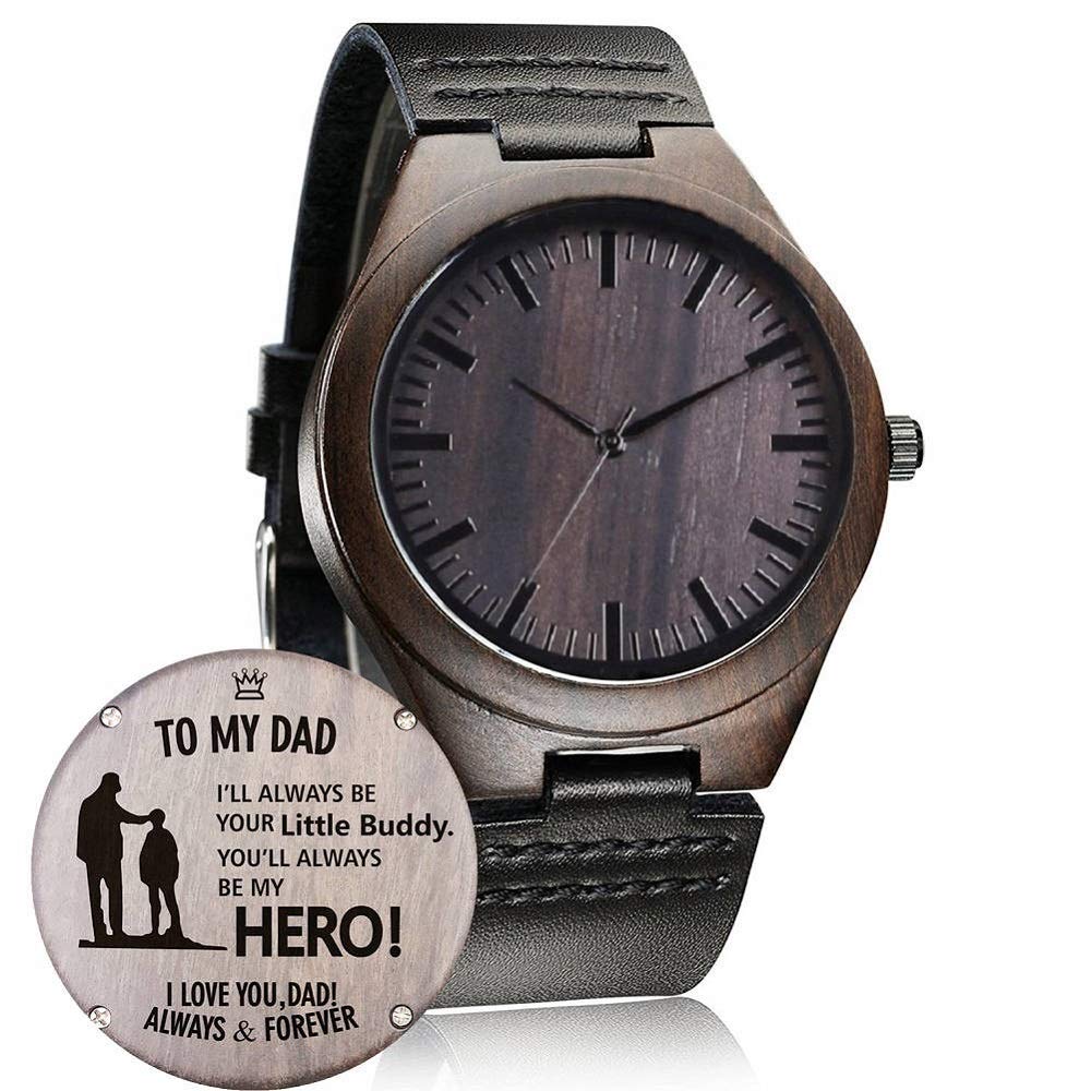 WASTIME Wooden Watch for Men & Women - Stylish Chronograph Military Casual Calendar Wooden Watch with Date Display | Perfect for Outdoor Adventures, Daily Wear & Unique Gifts