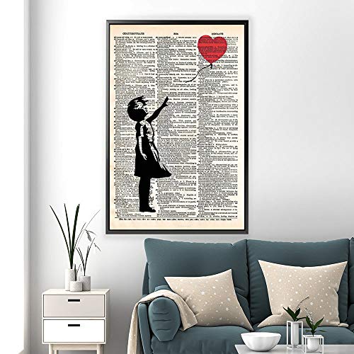 Banksy Girl With Balloon Dictionary Page