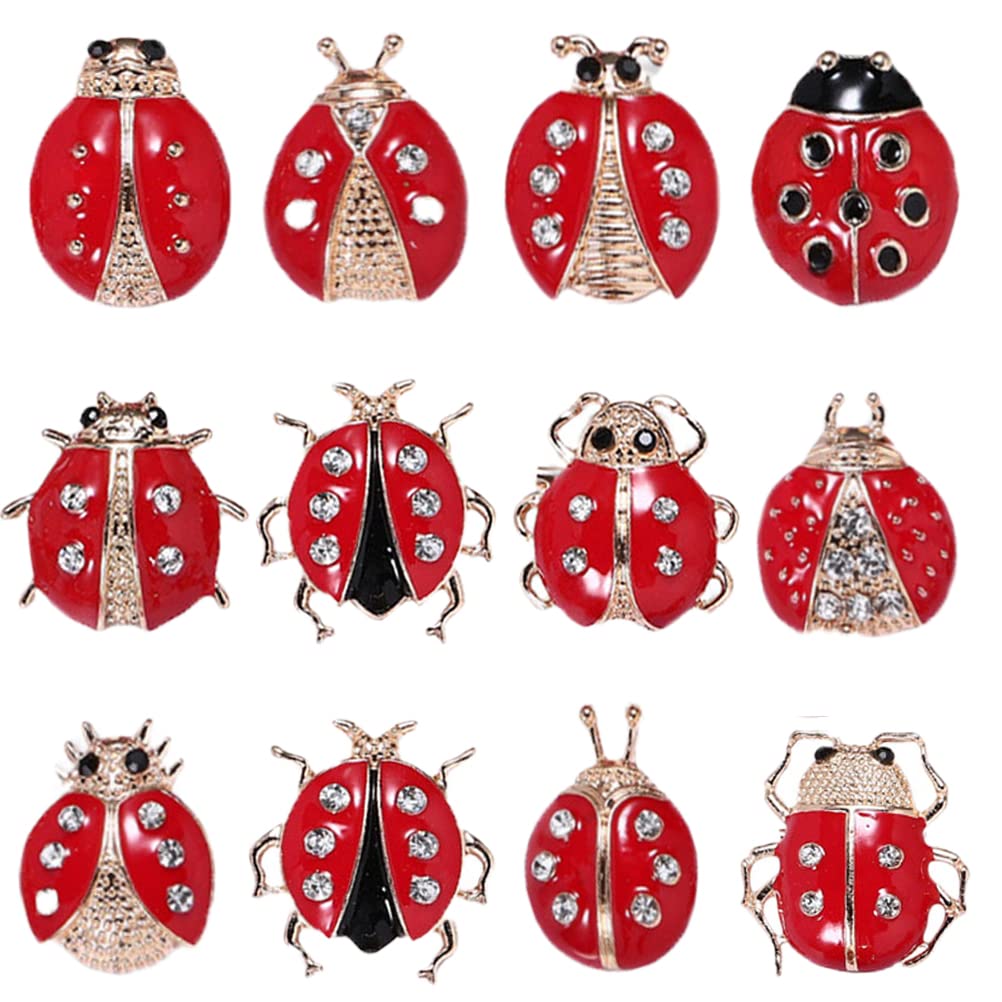 Ladybug Brooch Pin for Women - Cute Cartoon Insect Jewelry for Dresses & Jackets