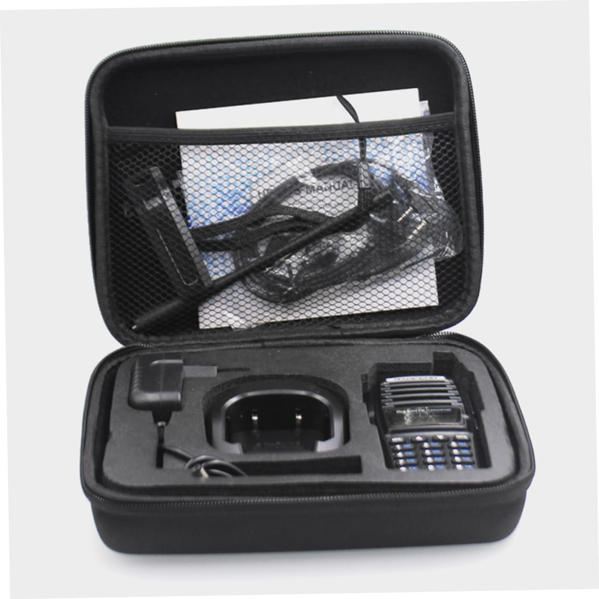 HOMSFOU Waterproof Outdoor Storage Chest for Walkie Talkies - Portable Handheld Radio Carrying Case with Handle - Perfect for Camping, Hiking, and Emergency Communication Storage