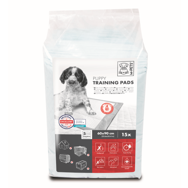 M PETS Puppy Training Pads - 60x90cm Large Absorbent Dog Potty Pads for Housebreaking, Leak Proof with Quick-Dry Surface | Ideal for Puppy Training, Crate Lining & Senior Dog Care